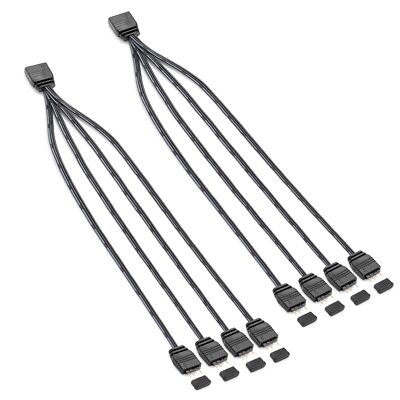 Argb Splitter Extension Cable 3 Pin Addressable Rgb Splitter 1 To 4 For Expand C
