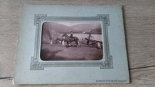 Ancienne Photo  Attelage Chevaux Porcelaine Photo Lallement 35 X 26 Cm