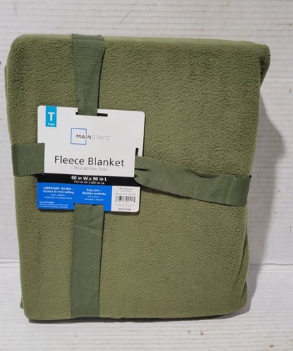 New !! Mainstays Fleece Blanket size Twin 60" W x 90" L