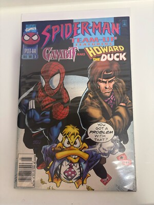 Spider-Man Team up Featuring Gambit And Howard The Duck Dec 5 1996