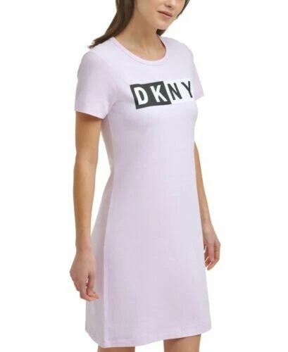 dkny women's logo t shirt dress
