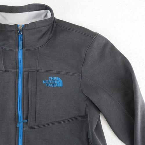 The North Face Long Sleeve Full Zip Jacket Mens S Gray / Blue - Picture 2 of 12