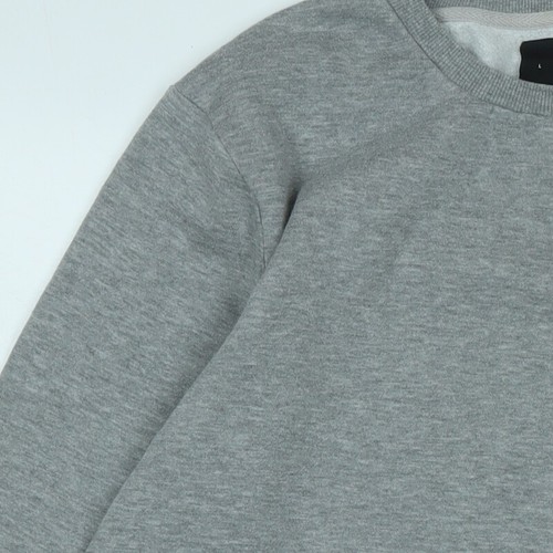 Sudadera Pullover New Look Hombre Gris Poliéster Talla L - Imagen 5 de 10