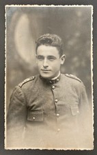 FOTO CARTOLINA di MILITARE ITALIANO anni '30/'40 -  8,5x13,5