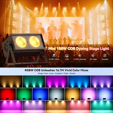 150W LED RGBW COB Dyeing Par Can Light DJ Stage Lighting Audience Blinder DMX