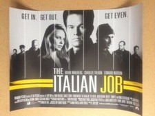 THE ITALIAN JOB / NORTON / THERON / WAHLBERG Original UK Mini Quad Poster (SPN)