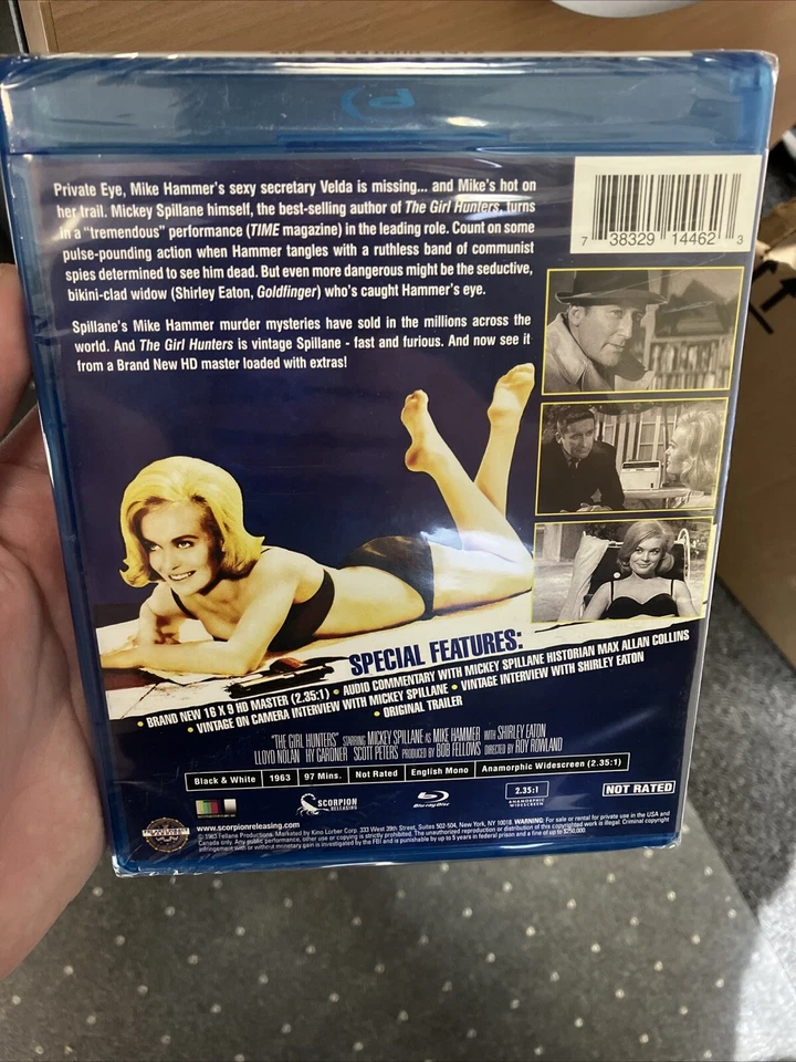 The Girl Hunters [Blu-ray, 1963] MICKEY SPILLANE REGION A US IMPORT SCORPION - Image 3 of 4
