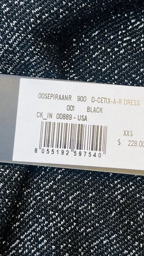 Diesel D Cetix A R Womens Metallic Bodycon Long Sleeve Dress Black Size XXS - Picture 11 of 11