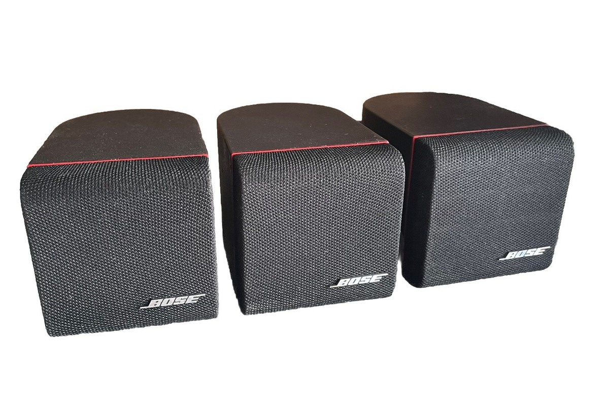 3 x Vintage Bose First Gen Single Cube Speakers Bose Acoustimass