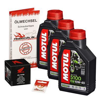 Honda CB 1000 R (SC60), ORIGINAL Ölfilter + MOTUL 5100 Öl 10w40, Ölwechselset