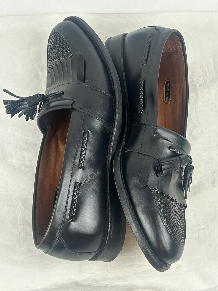 Mens Allen Edmonds Cody‎ Black Tassel Kilt Leather Shoes Loafers Size 10.5 D GUC ALLEN EDMONDS Shoes Loafer Men main image 2