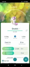 Pokemon Shiny Shadow Dratini (Purified) - TRA'DE 20k Dust GO - Read Description