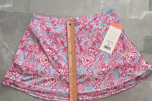 GOTTEX Golf and Tennis Pink Floral Mesh Line Skort Size XL - Picture 5 of 9