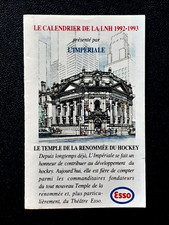HOCKEY HALL OF FAME / LORD STANLEY 1992-93 ESSO NHL POCKET SCHEDULE 92-93  48033