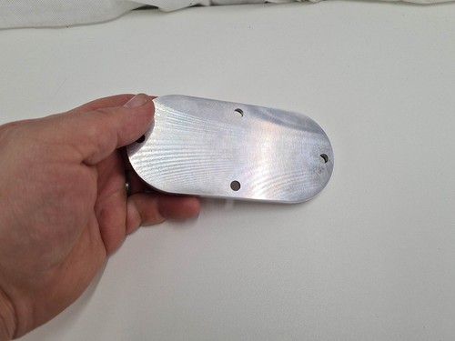 Harley-Davidson Universal EVO Inspektions Cover alu poliert Ribbed NOS Thunderb - Bild 3 von 5