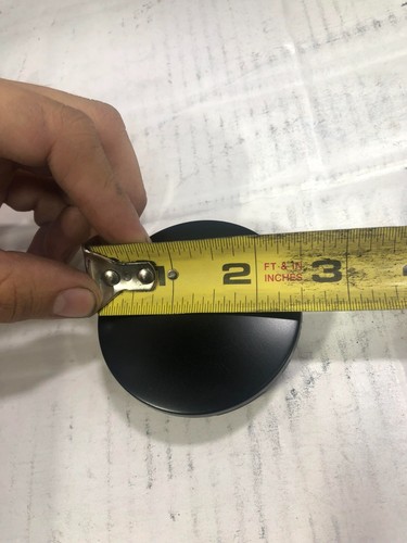 2 1/2 INCHES 63.5MM CENTER CAP MATTE BLACK WHEEL CAP P/N: CAP7038-U4B - Picture 4 of 7