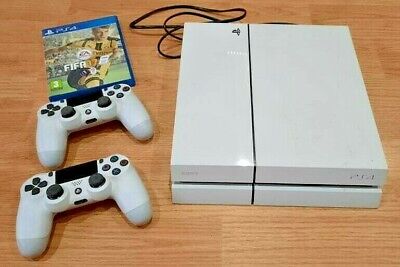 Sony PlayStation 4 500GB CUH-1116A Glacier White PS4 + 2 joysticks + GIFT |  eBay