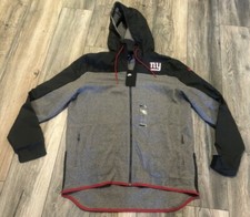 Nike New York Giants NFL Full Zip Jacket Men's XL Gray Double Sided NWT