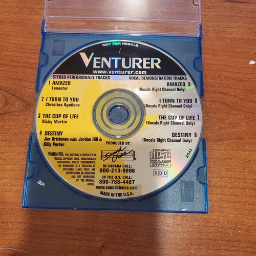 SOUND CHOICE KARAOKE CD+G Venturer 4 Songs.. eBay