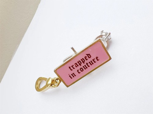 Juicy Couture 2013 Gold Hardware Pink Enamel Mouse Trap Love Charm Very Rare - Picture 10 of 10