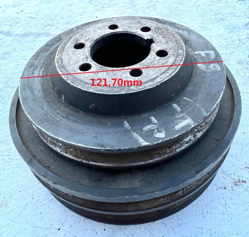  POLEA CIGÜEÑAL EQUILIBRADOR ARMÓNICO MAZDA B1800 E1800 F8 TRACCIÓN TRASERA OHC 8 V 1,8cc. Foto 4 de 4