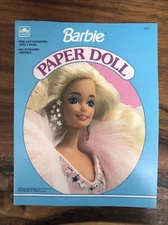 BARBIE PAPER DOLL - VINTAGE 1991 MATTEL  GOLDEN
