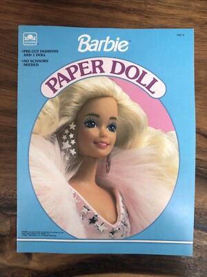 BARBIE PAPER DOLL - VINTAGE 1991 MATTEL  GOLDEN