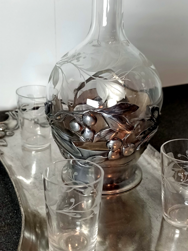 Ancien Service A Liqueur Art Nouveau : WMFG . - Picture 9 of 22