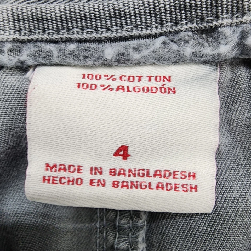 Шорты женские Merona 4 серые с заниженной талией 3 дюйма китайские хлопковые карманы повседневные летние - Изображение 4 из 4