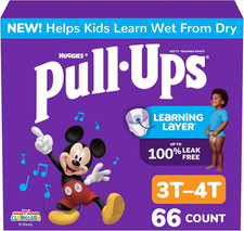 Pull-Ups Boys Potty Training Pants Size 3T-4T 66 Count, Learning Designs