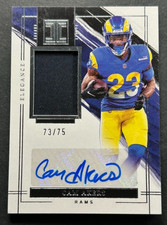 2022 Panini Impeccable - Cam Akers #EVA-CAK Los Angeles Rams - Patch AUTO /75