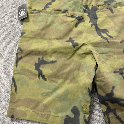NWT Volcom Shorts Men’s 30 Chino Camouflage Stretch 100% Cotton Skater Y2K - Picture 11 of 17