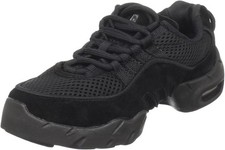 Bloch Women's Boost DRT Suede and Mesh Split 3.5 Big Kid, Black