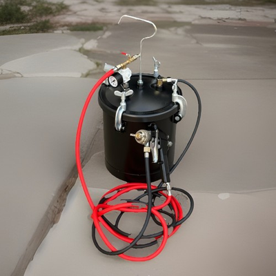 #ad 2 1 2 Gallon 10L Air Paint Pressure Pot Aluminum Tank Spray Gun Sprayer amp; Hoses $149.99