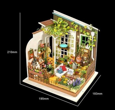 Rolife 3D Puppenhaus Bausatz & LED Miller’s Garten DG108