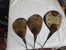 JACK NICKLAUS MUIRFIELD 20TH OIL HARDENED MACGREGOR WOOD SET PERSIMMON 1, 3, 4