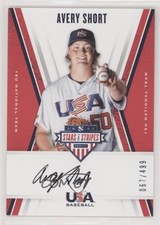 2019 Panini USA Baseball Stars & Stripes Black Ink /499 Avery Short #AS Auto w5b