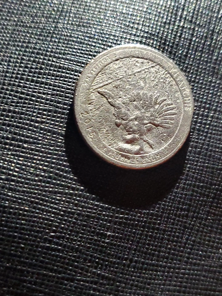2015 p kisatchie Quarter error strike , missing clad layer one of a kind - Image 2 of 4