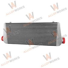 Aluminum Universal Turbo Intercooler Silver 700 x 300 x 100mm 27.5" Core USA
