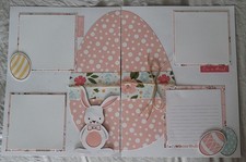CTMH Easter Scrapbooking Layouts - 8.5 X 11 double set of 2 - ScrapAttic