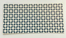 Dollhouse Miniature Tile Flooring Sheet Blue Cream 1:12 Scale Break Off Pieces