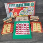 Vintage Concentration Board Game 2nd Edition Milton Bradley 1960 #4950