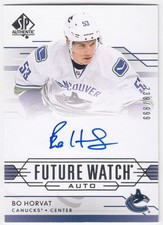 2014-15 Upper Deck SP Authentic Future Watch Auto BO HORVAT 285 999 Vancouver RC