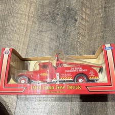 Ford 1934 Tow Truck 124 Diecast Red Napa Tools Equipment Working Suspension