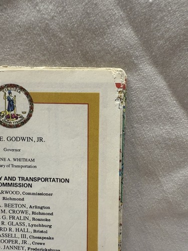 Virginia Road Map ~ Vintage 1977 Official State Highway Department Map - Picture 8 of 11