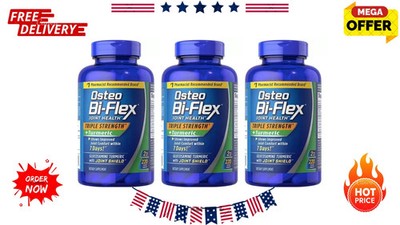 3 Pack-Osteo Bi-Flex Triple Strength Joint Health + Turmeric 220 Ct 660 Tablet