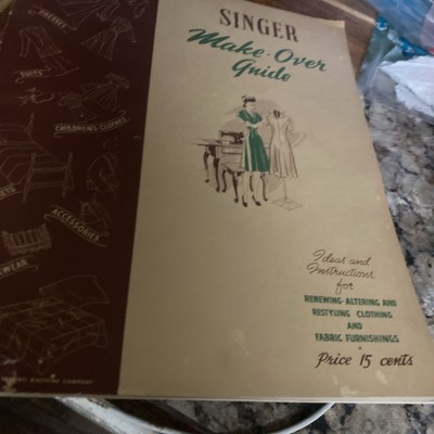1943 Singer Make-Over Guide - Ideas for Renewing & Altering - Paper Booklet
