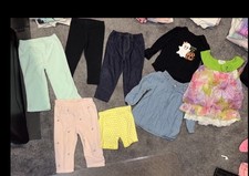 Baby Girl 12 Month Lot Pants Shirts