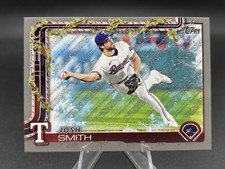 2025 Topps HOLIDAY SILVER GLITTER #H153 Josh Smith Texas Rangers