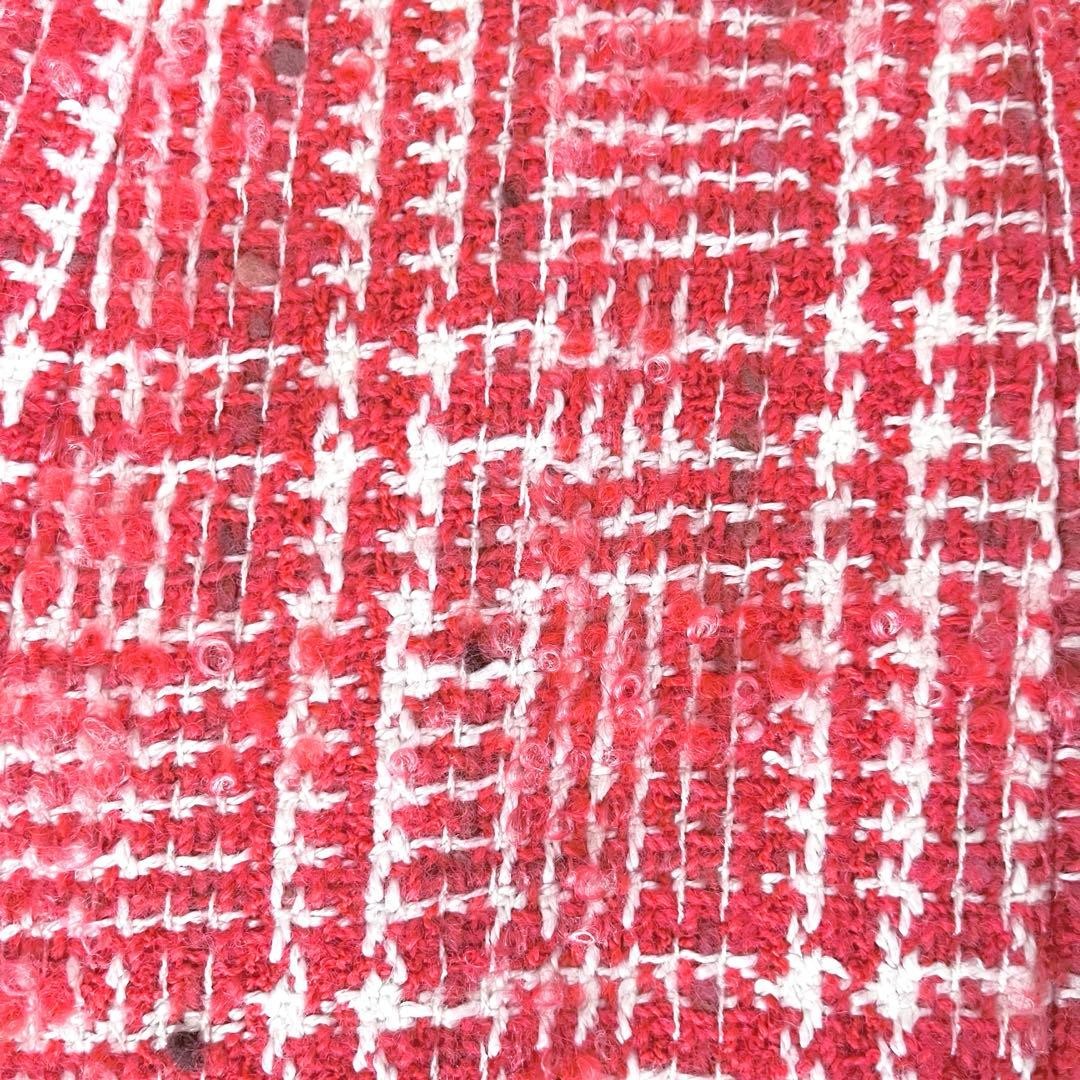 Good Condition Chanel Coco Mark Button Wool Tweed… - image 10